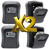 Boxilock Pack of 2 Key Safe Wall Mounted Weatherproof Key