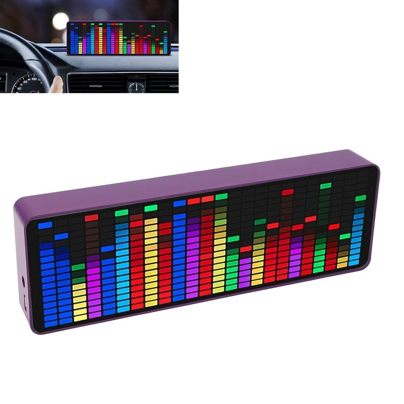 LED Sound Level Meter, Music Spectrum Display, 384 LEDs, 1624