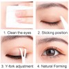 XPEX Pack of 480 Slip-On Lids Stripes, Double-Sided Eyelid Tapes,