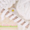 Coopay Chunky Chenille Yarn, 8 Skeins Soft Plush Yarn for