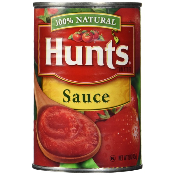Hunt's 100% Natural Tomato Sauce 15 Ounce (3 Pack)