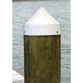 Dockmate Conehead Cap for Round Pilings | 9" Dia. | Seagull Deterrent | UV-Resistant Polypropylene