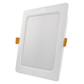 EMOS LED Panel 18W Square 1800lm Ceiling Light Recessed Light 17x17cm Neutral White 4000K with LED Driver Extra Flat Installation Depth 2.6cm White