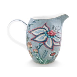 PIP STUDIO Flower Festival Jug Light Blue 0.95 L