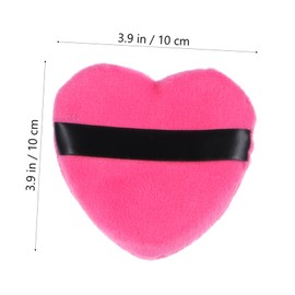 FOMIYES 4pcs Heart Shape Cotton Powder Puff Loose Powder Applicators for Face Body Makeup Soft Cotton Gentle Touch for All Skin Types