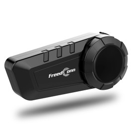 FreedConn - Auriculares Bluetooth para motocicleta, KY PRO, Bluetooth, sistema de comunicación para motocicleta, con cancelación de ruido CVC, música estéreo, FM IP65, impermeable, para casco