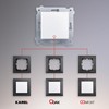 EXEN - Stair Switch Flush-Mounted 2-Way - Double Two-Way Switch