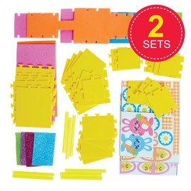 Baker Ross FX533 Easter Train - 2 Pack, Foam Easter Decoration Craft Sets, Medium