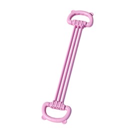 F Fityle Resistance Band Chest Stretch Pulling Rope Anti Slip Handle Yoga Strap Multifunctional Arm Exerciser Muscle Training Tubing, Pink