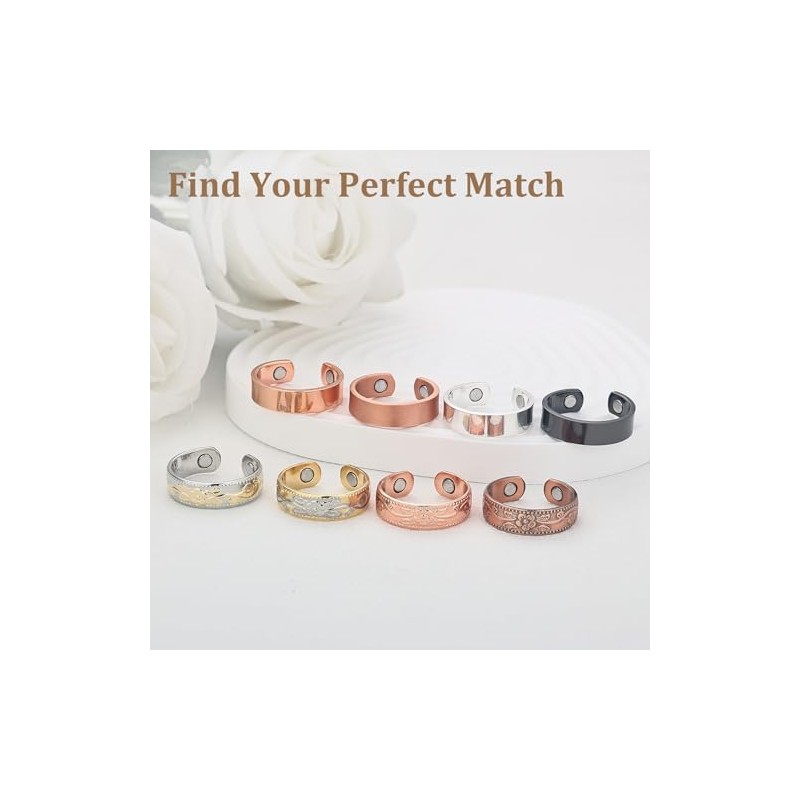 BioMag BioMag Magnetic Copper Rings for Women Men with 3500