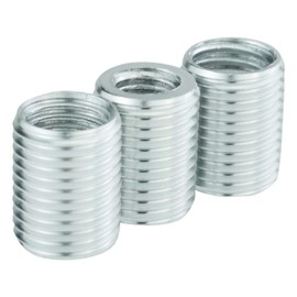 Temzzer Threaded Gear Shifter Handle Knob Adapters Aluminum Alloy Transmission Stick Shift Knob Replacement Accessories for Most Manual Automotive Vehicles (Silver)