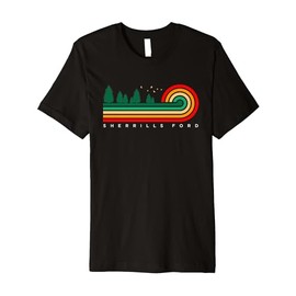Evergreen Vintage Stripes Sherrills Ford, North Carolina Premium T-Shirt