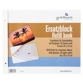 Goldbuch Refill Book 29x24 30 Pages white + Screws 83075