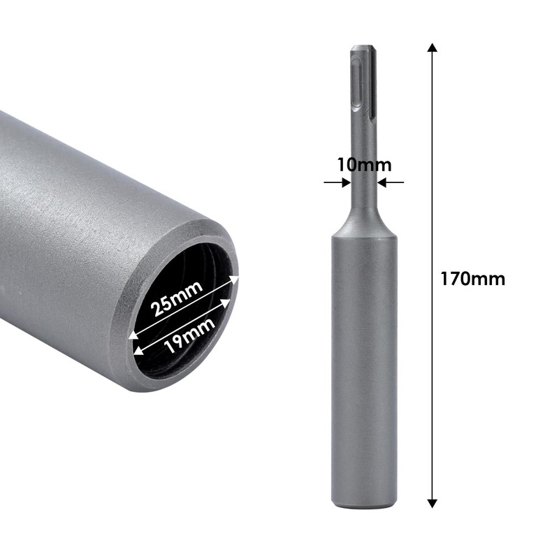 TOPWAY SDS Plus Ground Rod Driver 170 x Ø19mm, 10mm