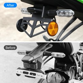LUXEMOTO ZX-6R Fender Eliminator 2019-2024, Fender Eliminator Kits for Kawasaki Ninja ZX-6R ZX6-R 636, Rear License Plate Holder Tail Tidy for Kawasaki Ninja ZX-6R 636 2019-2024 Accessories