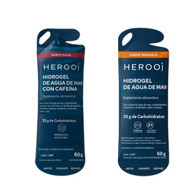 Hidrogel de Agua de Mar Mixto 10 Sticks de 60 g Sabores Cola y Naranja Gel Energético para Deportistas Electrolitos Naturales Carbohidratos para Entrenamiento Hidratación Deportiva Antes Durante y Después del Ejercicio