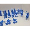Marx (~40) Marx Re-Issue 1/32nd scale Blue Armored Knights &