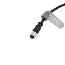 Uonecn M12 Female 4 Pin A-Code Sensor Connector PVC Aviation Electrical Cable 2 m