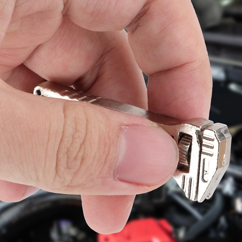3pcs Compact Multitool Mini Wrench, Zinc Alloy Compact Multifunctional Silver