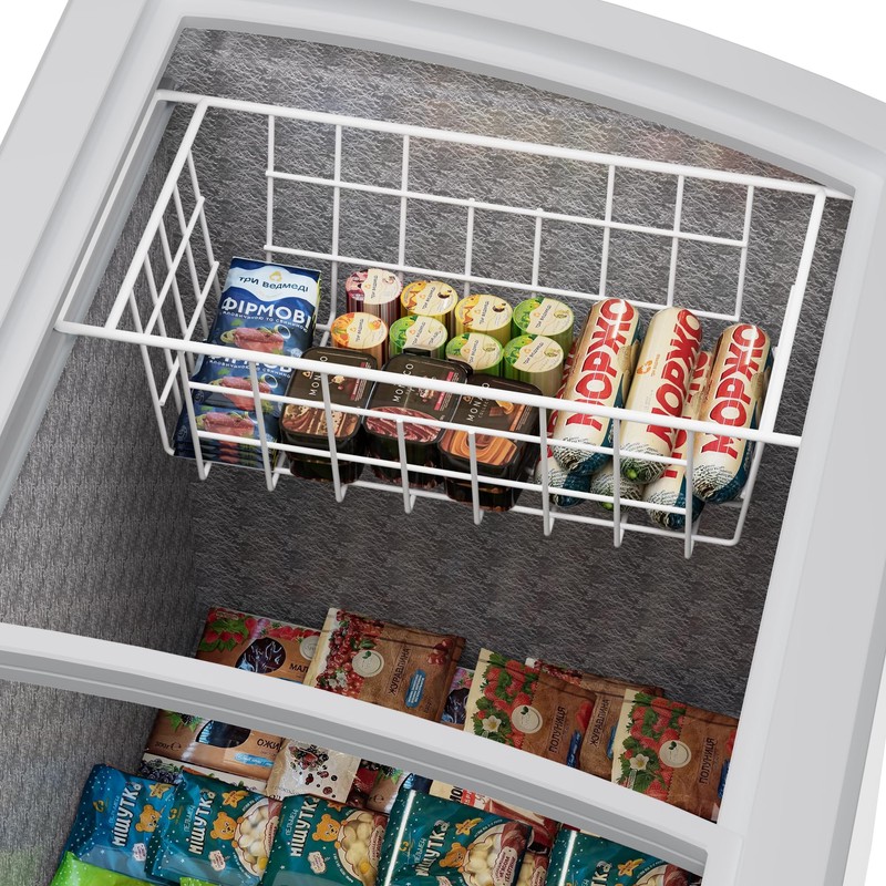 SANNO Chest Freezer Baskets Organizer, Deep Freezer Baskets Bin Sturdy