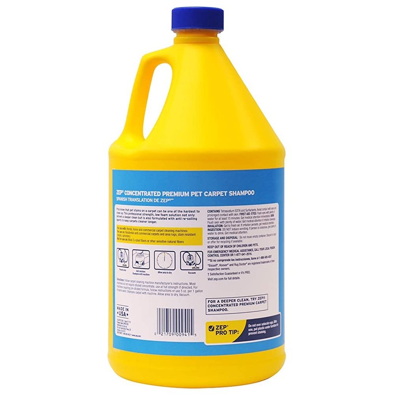 Zep Premium Pet Carpet Shampoo - 1 Gallon (Case of