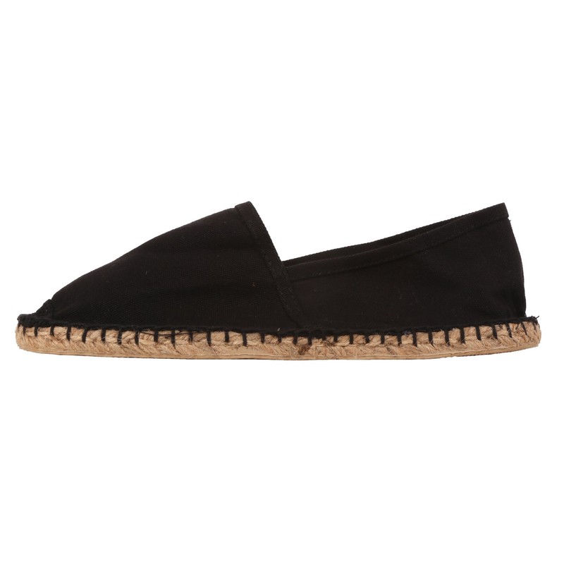 SL1402 Sommerlatschen Unisex Espadrilles Fully Rubberised Black - Black -
