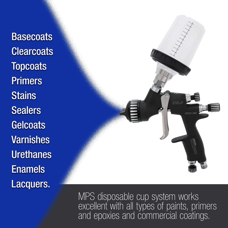 Master Paint System MPS Disposable Paint Spray Gun Cup Liners