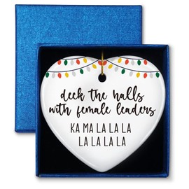Christmas Ornament Feminist Gifts for Women Girls, Ka Ma La La La, Holiday Christmas Tree Decorations Ornaments, Christmas Tree Keepsake Ornaments for Female Leaders, Boss Lady, Colleague, Teacher