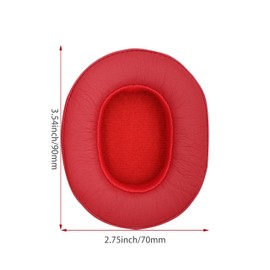 Replacement Ear Pads Compatible with Skullcandy Crusher Wireless/Crusher360/Hesh3/Hesh ANC/Hesh Evo/Venue ANC Headphones, Akkiv Replacement Ear Pads Made of Protein Leather and Memory Foam (red)