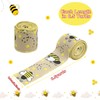 CCINEE 4 Rolls Wired Edge Ribbons with Bee,2.5 Inch×26 Yards