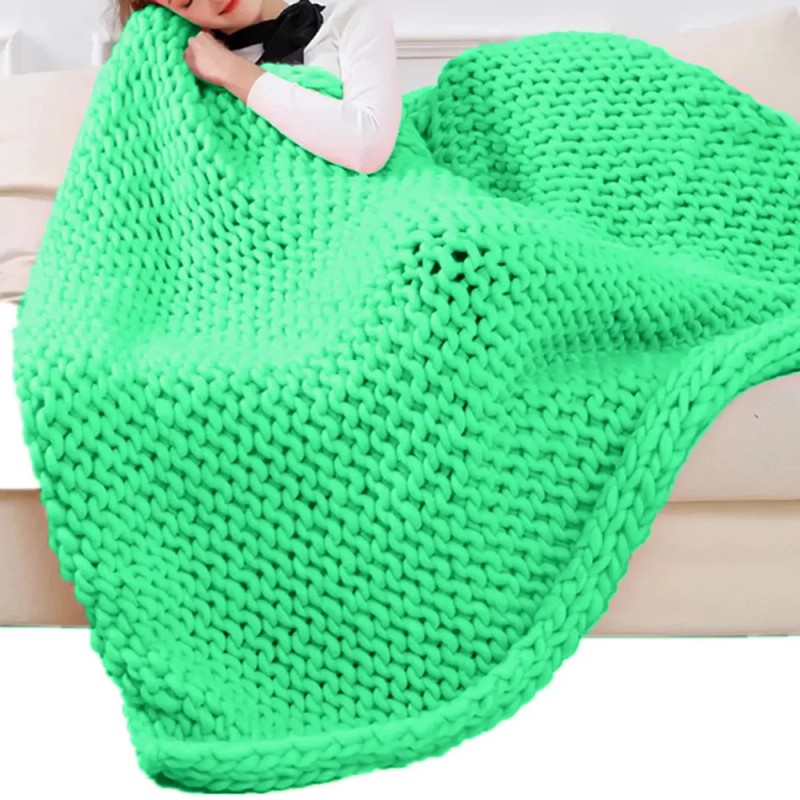 Thick Chunky Yarn Weight Yarn Soft Giant Wool Yarn Green