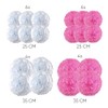 EinsSein Pom Poms Pack of 20 Wedding Decoration White Pink