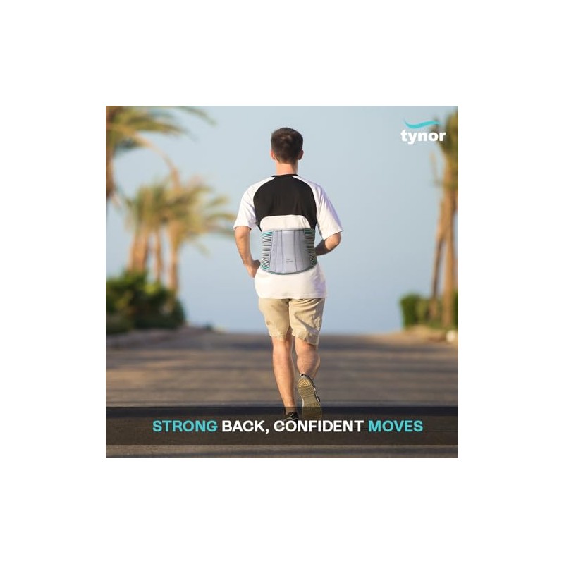 Tynor Lumbo Sacral Belt, Grey, Medium, 1 Unit