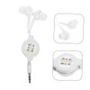 Gadpiparty 2pcs Retractable Wired Ear Headphones Earbuds with Noise Isolation