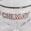 Chimay Lot of 2 Chimay Brewery Stemmed Silver Rimmed Trappist
