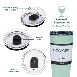 Sovaro Tumbler 20oz (Glacier Mint)