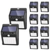 SEZAC Solar Lights Outdoor [10 Pack /3 Working Mode], Solar