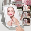 Espejo luz LED Maquillaje HD,Espejo portátil,Espejo de Maquillaje de Viaje