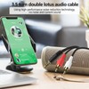 PASOW 3.5mm Stereo Male to 2RCA Male (Right and Left)