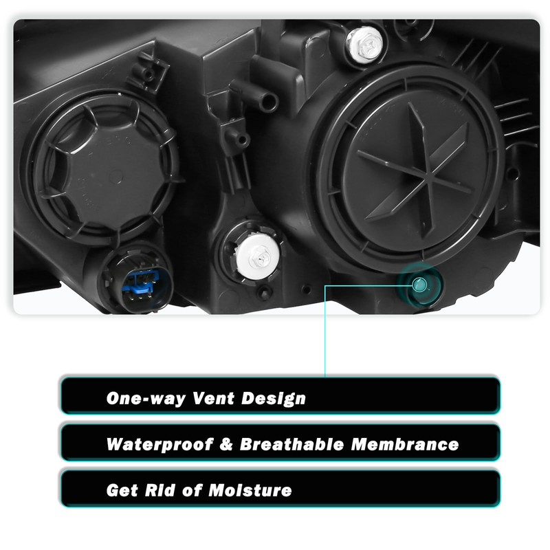 TUSDAR Fits For 2017 2018 Hyundai Elantra without DRL Headlight