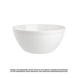 1x Schale Müslischale Dessertschale Salatschale Suppenschale Reisschale Bowl in Farbe weiß aus Kunststoff BPA-frei groß 900 ml