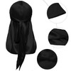 10 Pieces Silky Durags Long Tail for Women Men Satin