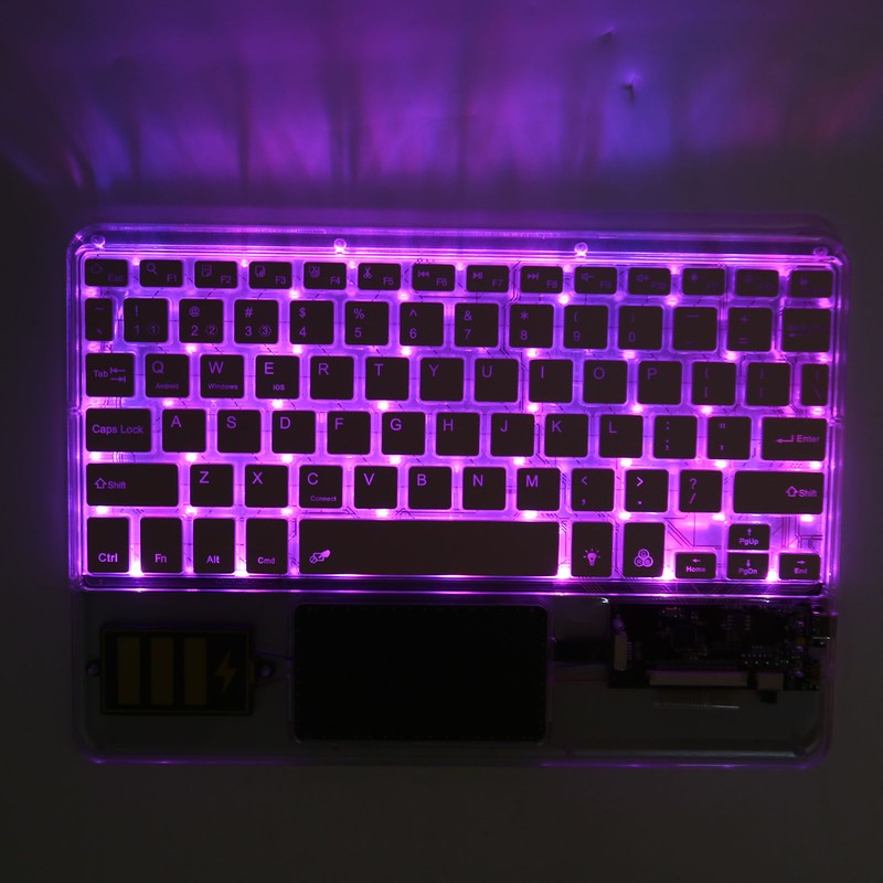 Wireless Bluetooth Keyboard Multifunctional Acrylic Keyboard for Windows for Android