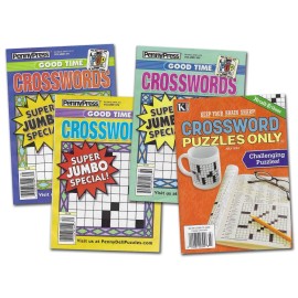 Penny Press Crossword Puzzles Books Digest Size 4 Different Books over 400 Games