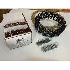 Galaxy Supply Inc. Zig Zag- Springs 8 Gauge 35 Feet for Furniture & Auto Upholstery, Plus Special Package 50 pcs 7 Holes Clip +40 pcs Stay Wire Clips + 20 feet of Springing Wire