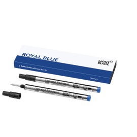 Montblanc Rollerball LeGrand Refills (M) Royal Blue 124503 – Pen Refills for Meisterstück LeGrand Rollerball Pens with a Medium Tip – 2 x Blue Pen Cartridges