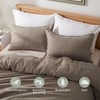 TOSMO 100% Linen Pillowcase Standard Size, Set of 2, Stone