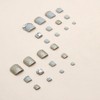 ISHR Nail Tips Feet 24 Pcs Nail Stickers for Feet