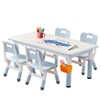 JIAOQIU Kids Table and Chair, Toddler Table and Chair Set,