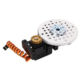 4:1 Ratio Servo Motor Gear Box High Torsion Aluminum Frame Servo Steering Gear Box 4.8‑6V